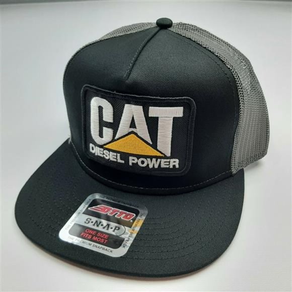 Handcrafted Diesel Power Embroidered Flat Bill Heavy Equipment Construction Cap main image 4